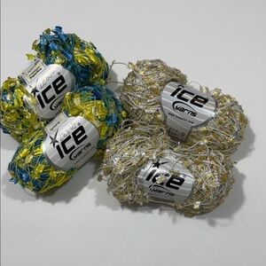Bundle of Four ICE Yarns Butterfly Accent Yarn Skeins NWT